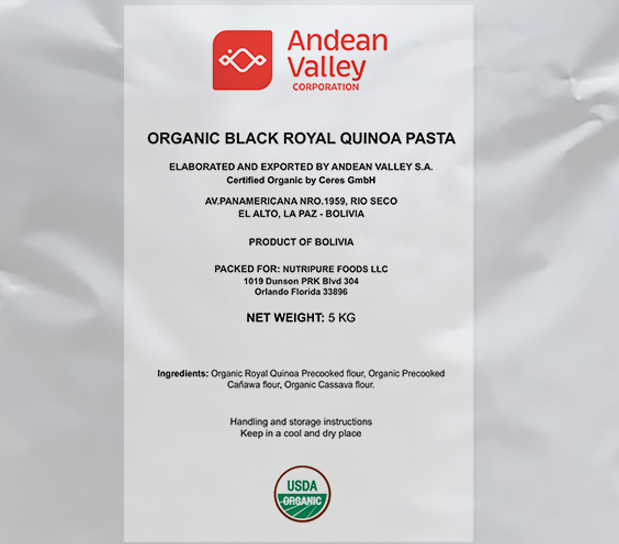 Organic Black Royal Quinoa Pasta – Bulk